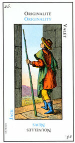 Page of Wands from the Grand Etteilla Cartomancy Tarot Deck