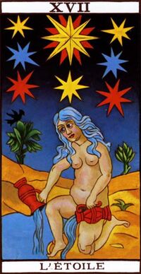 Read about The Star from the Marseilles Pattern Tarot Deck
