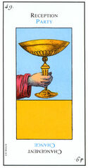Ace of Cups from the Grand Etteilla Cartomancy Tarot Deck