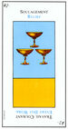 Three of Cups from the Grand Etteilla Cartomancy Tarot Deck