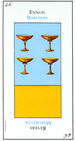 Four of Cups from the Grand Etteilla Cartomancy Tarot Deck
