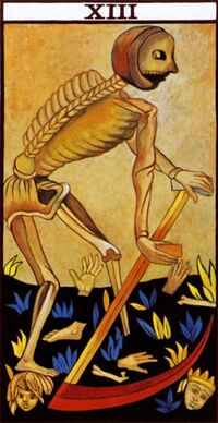 Read about Death from the Marseilles Pattern Tarot Deck