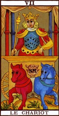 Read about The Chariot from the Marseilles Pattern Tarot Deck