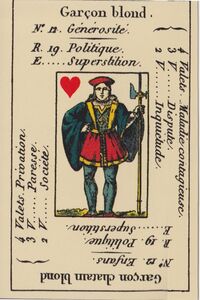 Read about Knave of Hearts from the Petit Etteilla Cartomancy Deck