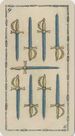 Nine of Swords from the Ancient Tarot of Lombardy Deck