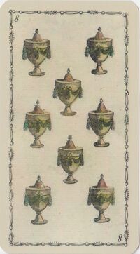 Read about Eight of Cups from the Ancient Tarot of Lombardy Deck