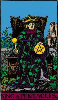 King of Pentacles from the Vivid Waite Smith Deck