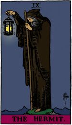 The Hermit from the Vivid Waite Smith Tarot Deck