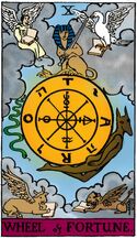 Wheel of Fortune from the Vivid Waite Smith Tarot Deck