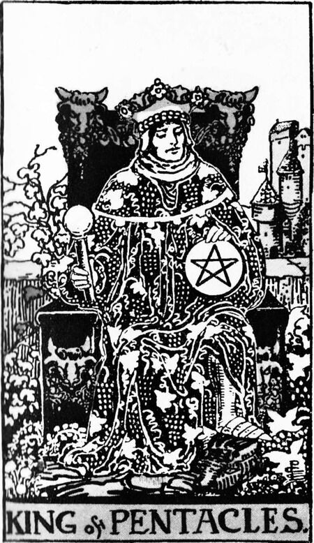 King of Pentacles from the Waite Smith Tarot Deck