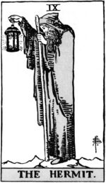 The Hermit from the Waite Smith Tarot Deck