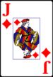 Jack of Diamonds from the Normal Playing Card Deck