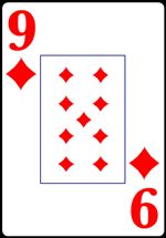 Nine of Diamonds from the Normal Playing Card Deck