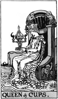 Read about Queen of Cups from the Waite Smith Tarot Deck