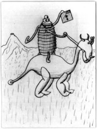 Knight of Disks from the Uncarrot Tarot Deck