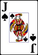 Jack of Spades from the Normal Playing Card Deck