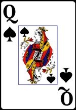 Queen of Spades from the Normal Playing Card Deck