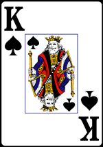 King of Spades from the Normal Playing Card Deck