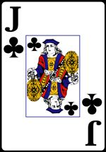 Jack of Clubs from the Normal Playing Card Deck