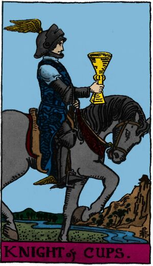 Knight of Cups from the Vivid Waite Smith Tarot Deck