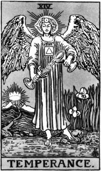 Read about Temperance from the Waite Smith Tarot Deck