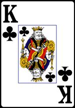 King of Clubs from the Normal Playing Card Deck