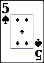 Five of Spades from the Normal Playing Card Deck