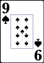 Nine of Spades from the Normal Playing Card Deck